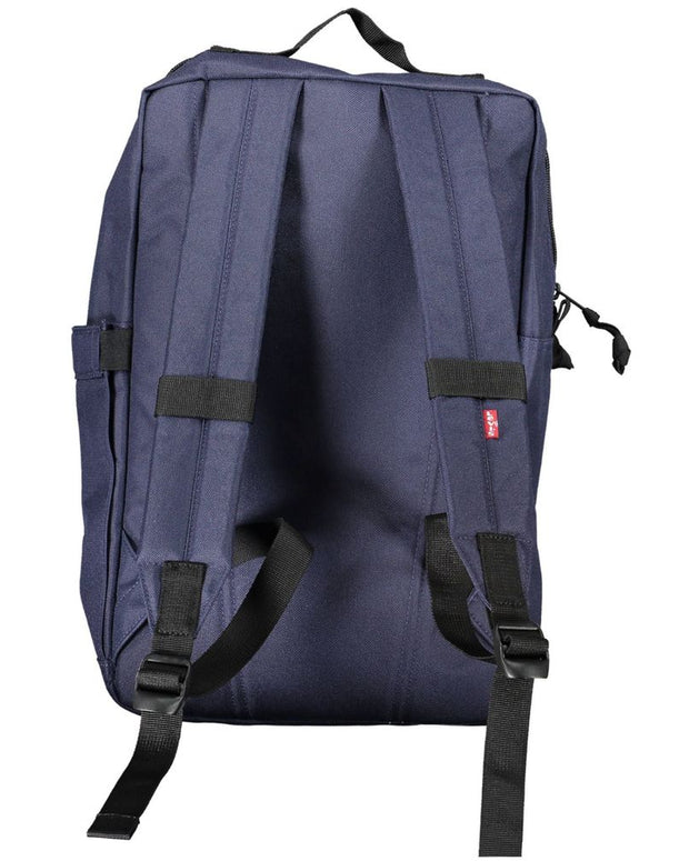Blue Polyester Handbag
