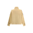 Double Wool-blend fabric Caban with high collar