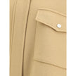 Double Wool-blend fabric Caban with high collar