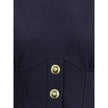 Cotton Sweatshirt with Corset Detail