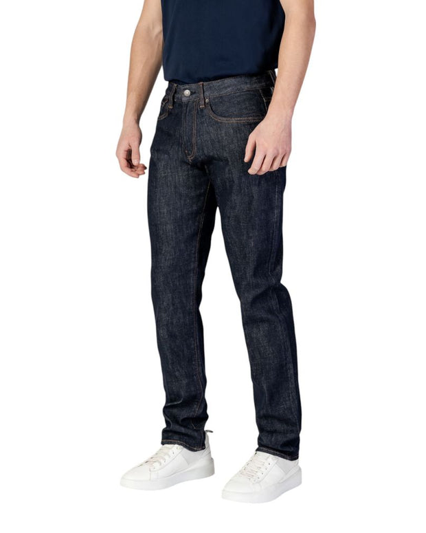 Blue Polyester Skinny Jean