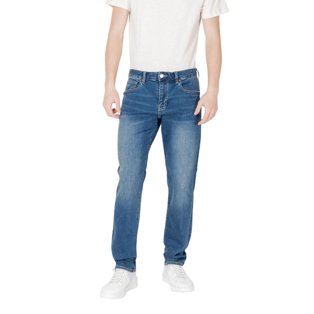 Blue Cotton Skinny Jean