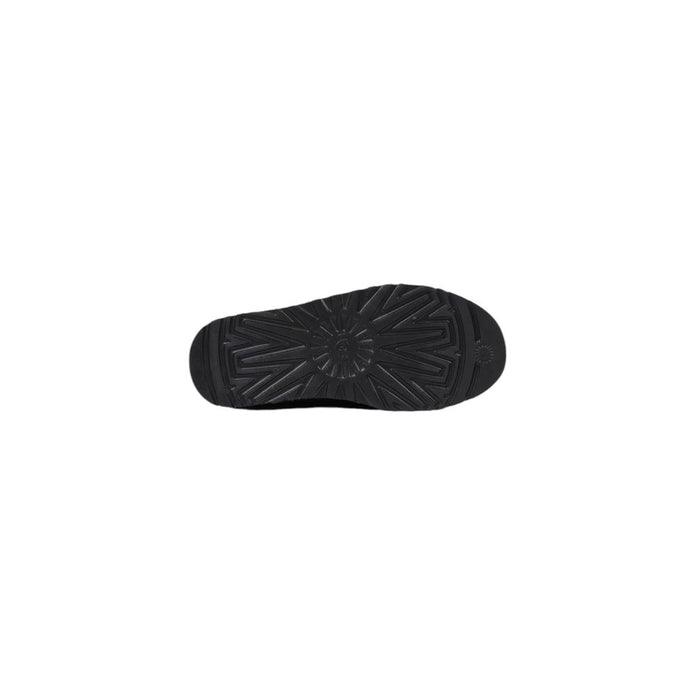 Black Suede Leather Clogs