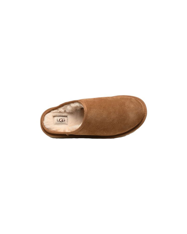 Beige Suede Leather Clog