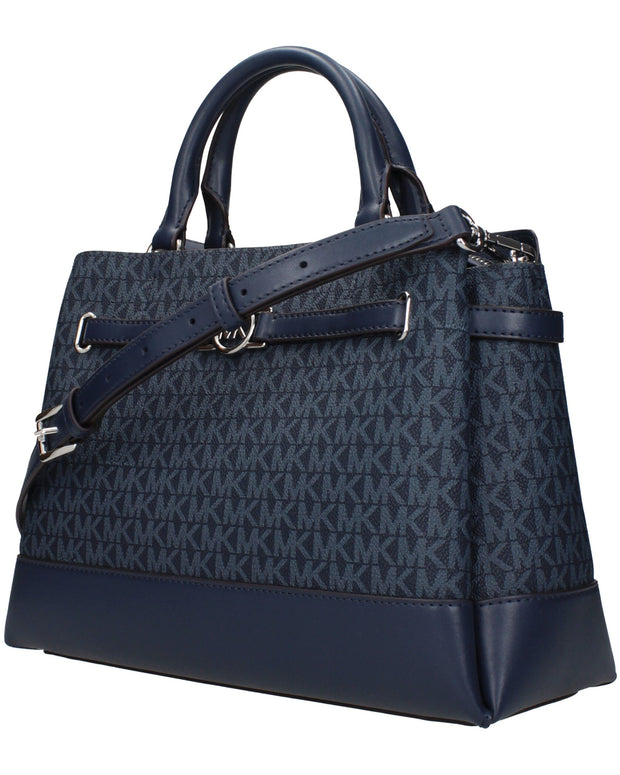 Blue Fabric Handbags