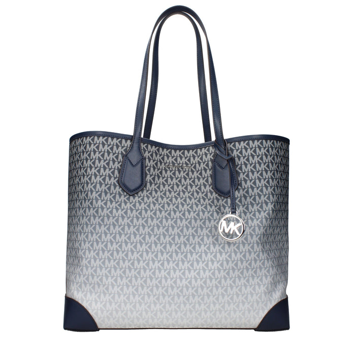 Blue Fabric Shoulder Bags