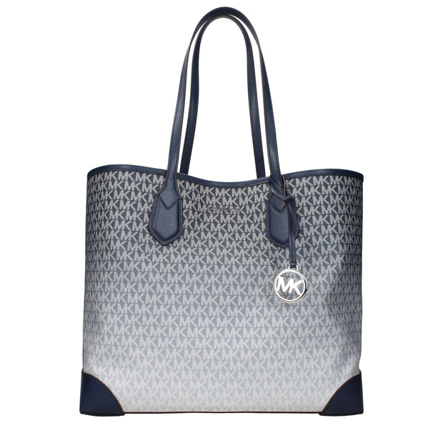 Blue Fabric Shoulder Bags