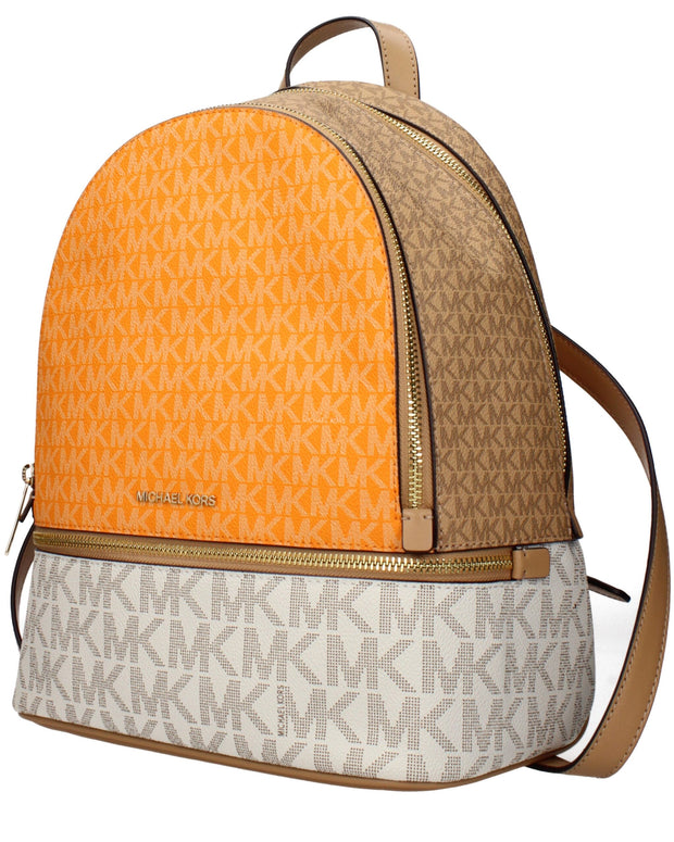 Beige Fabric Backpacks