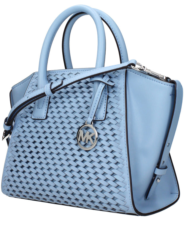 Light Blue Leather Handbags