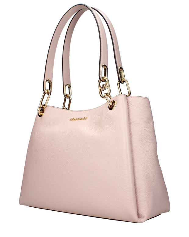 Pink Leather Shoulder Bags
