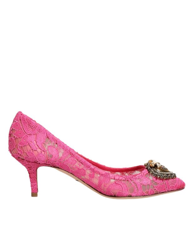 Pink Taormina Lace DEVOTION Pumps Shoes