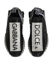 Black Silver Slip On Sorrento Sneakers Shoes