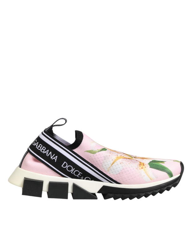 Pink Floral Sorrento Low Top Sneakers Shoes