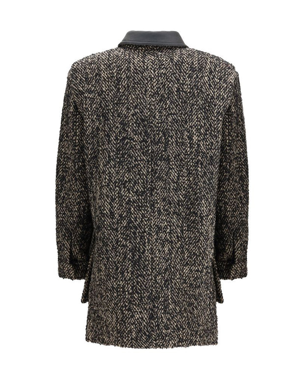 Brown Fleece Wool Coat