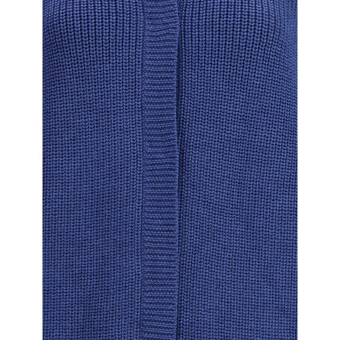 Blue Merino Wool Sweatshirt