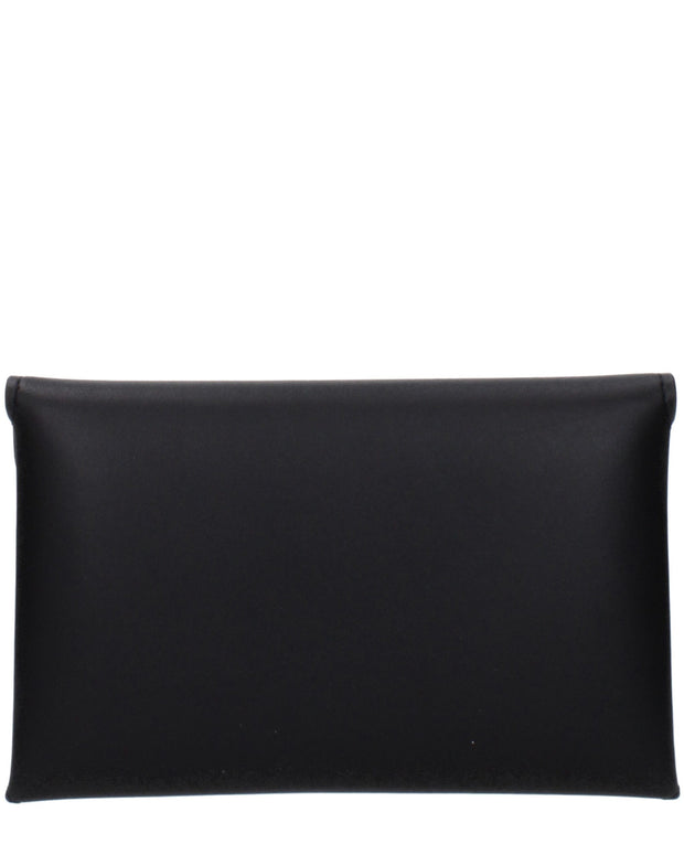 Black Leather Clutch Bags