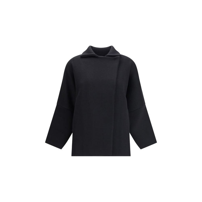 Black Merino Wool Coat