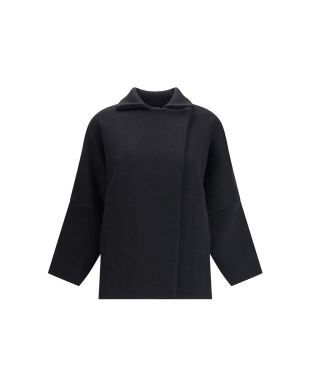 Black Merino Wool Coat