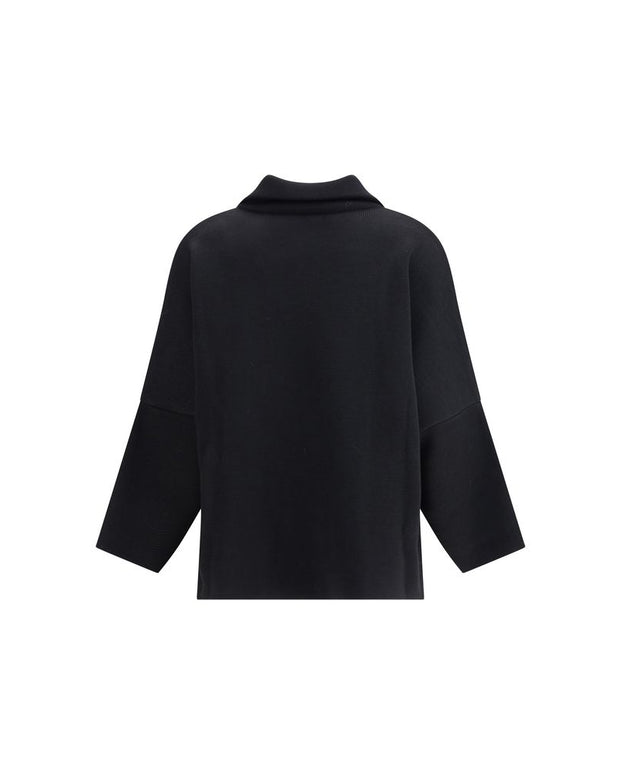 Black Merino Wool Coat