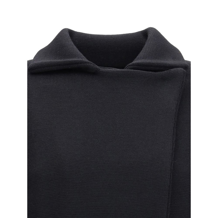 Black Merino Wool Coat