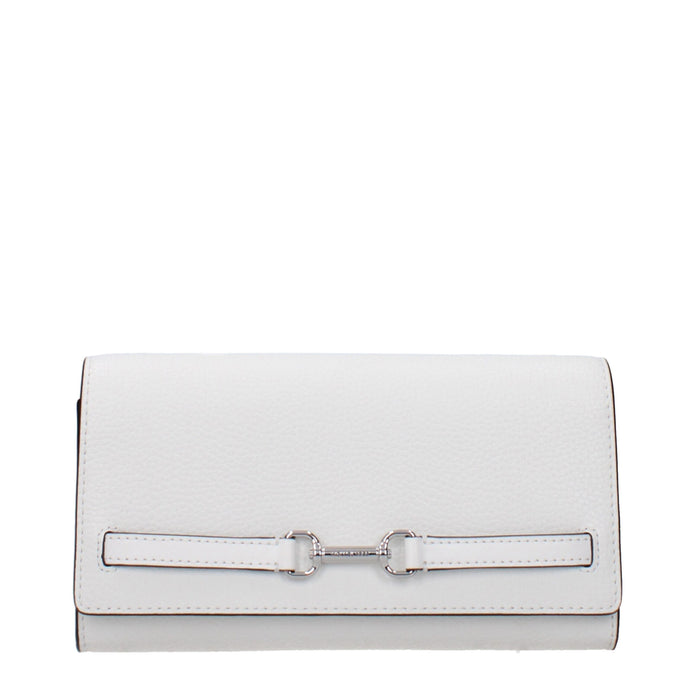White Leather Clutch Bags
