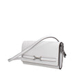 White Leather Clutch Bags