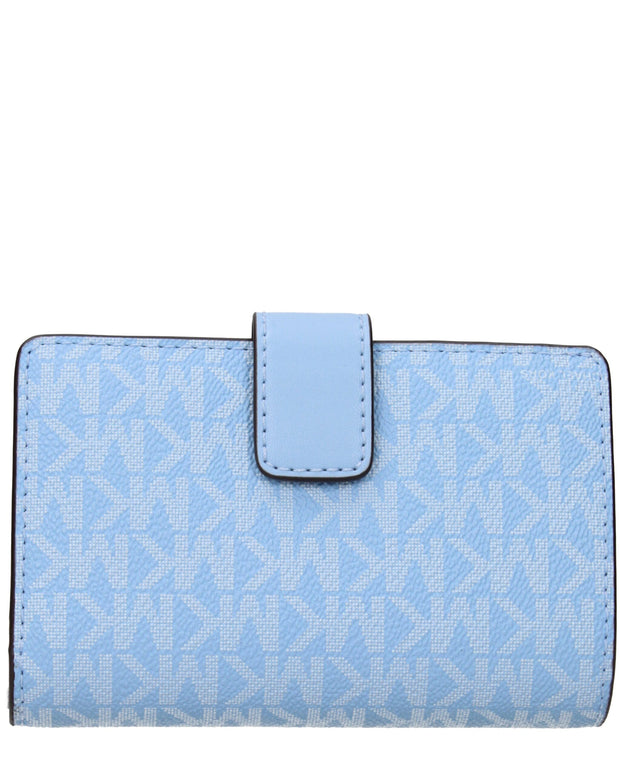 Light Blue Leather Wallets