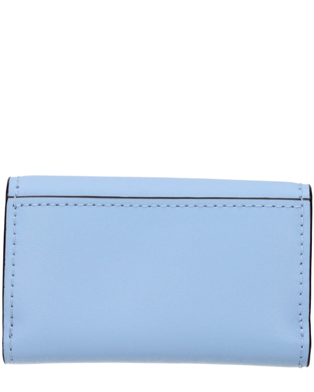 Light Blue Leather Wallets