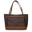 Brown Fabric Shoulder Bags