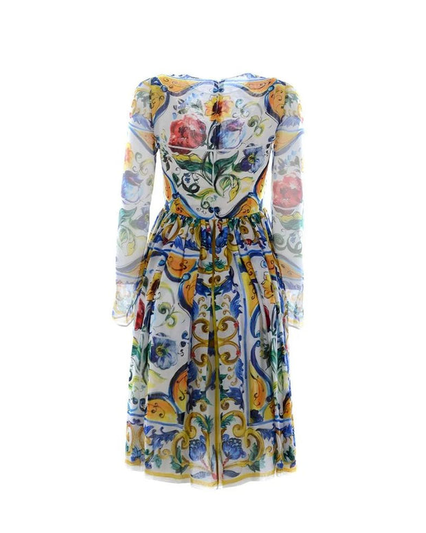Silk Maiolica Dress