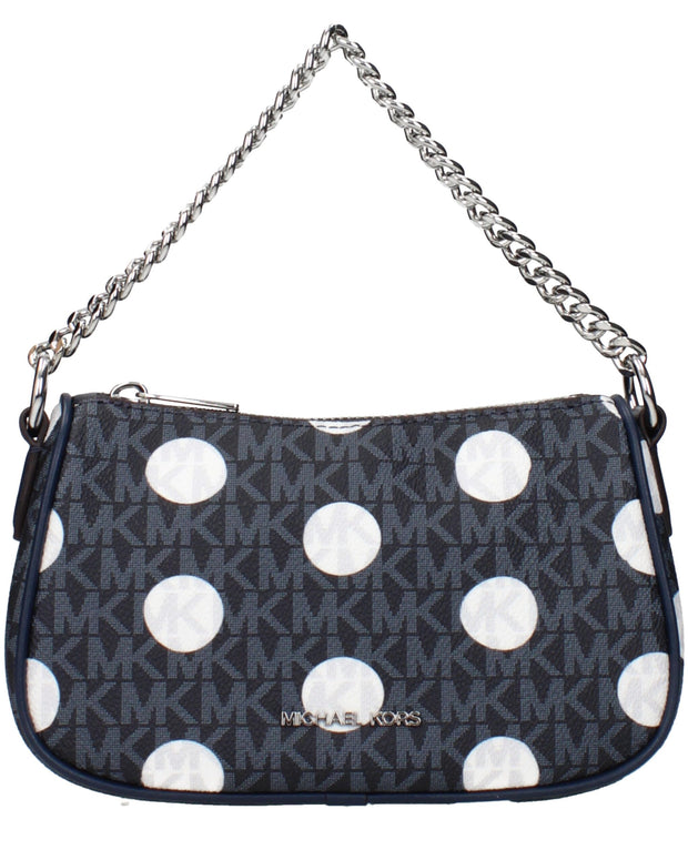 Blue Fabric Handbag