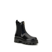Brushed leather Ankle Boots
