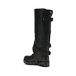 Rubber and leather high Boots