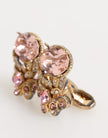 Gold Tone 925 Sterling Silver Crystal Accessory Cufflinks