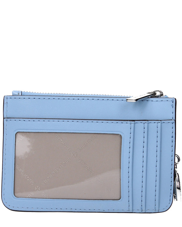 Light Blue Leather Wallets