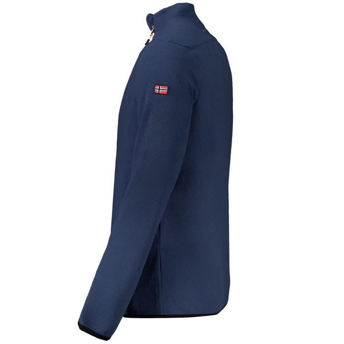Blue Polyester Sweatshirt