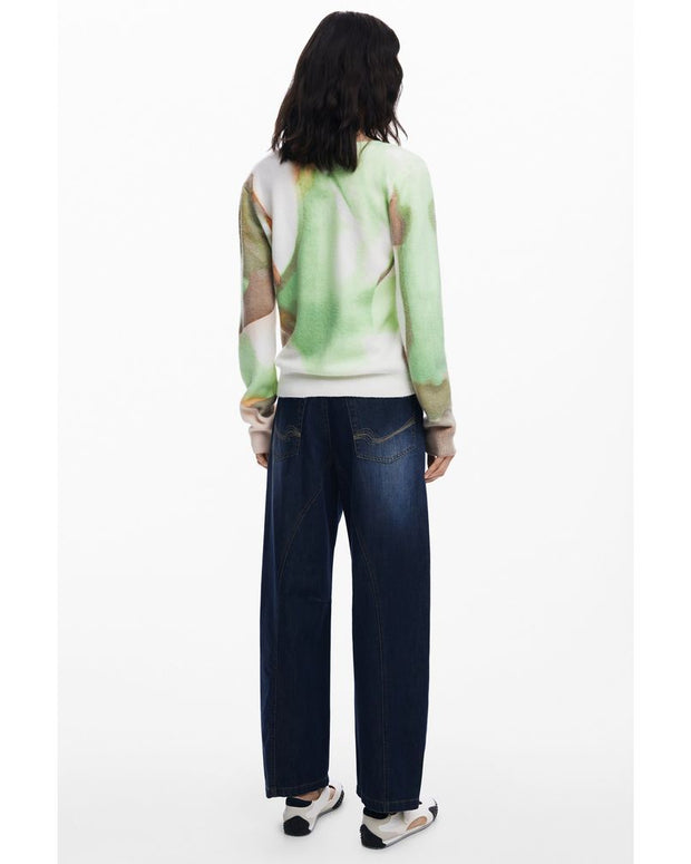 Green Elastane Sweater