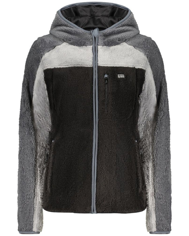 Black Polyester Sweatshirt