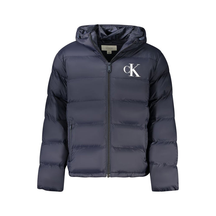 Blue Polyamide Jackets & Coat