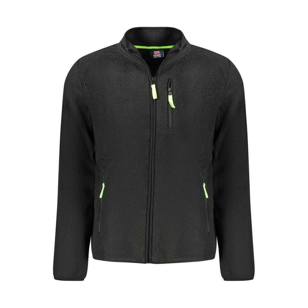 Black Polyester Sweatshirt