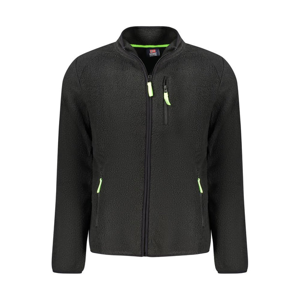 Black Polyester Sweatshirt