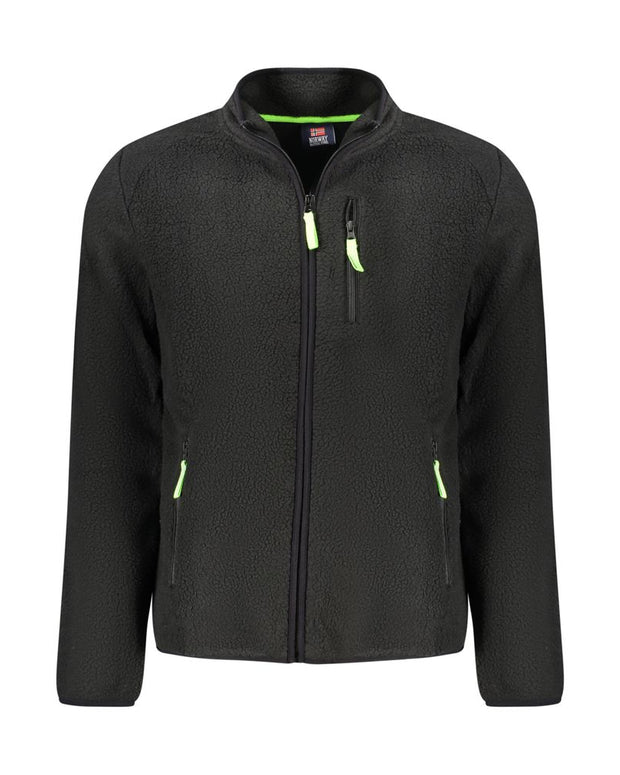 Black Polyester Sweatshirt