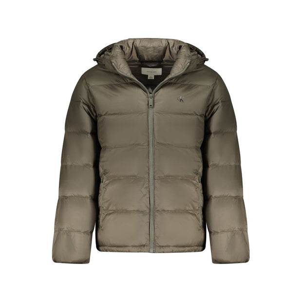 Brown Polyamide Jackets & Coat
