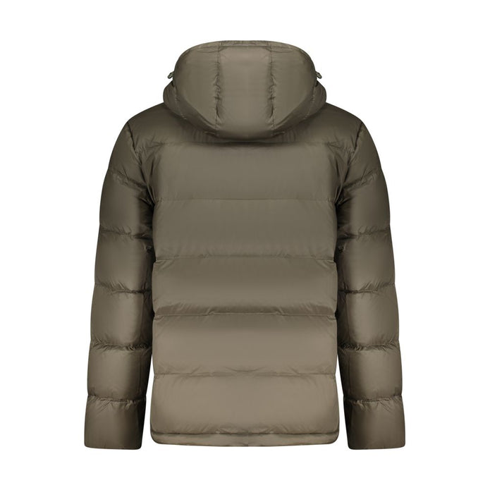 Brown Polyamide Jackets & Coat