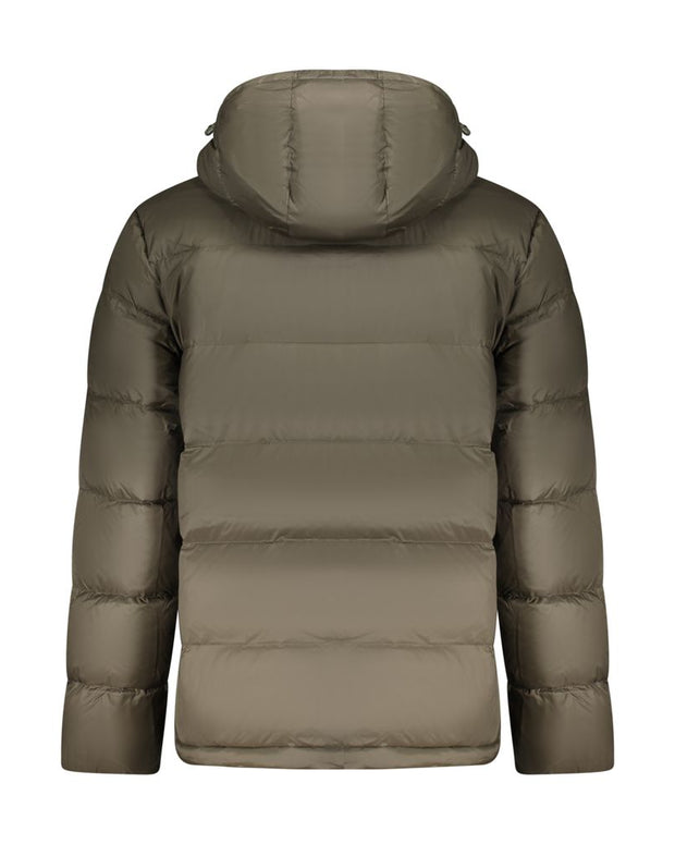 Brown Polyamide Jackets & Coat