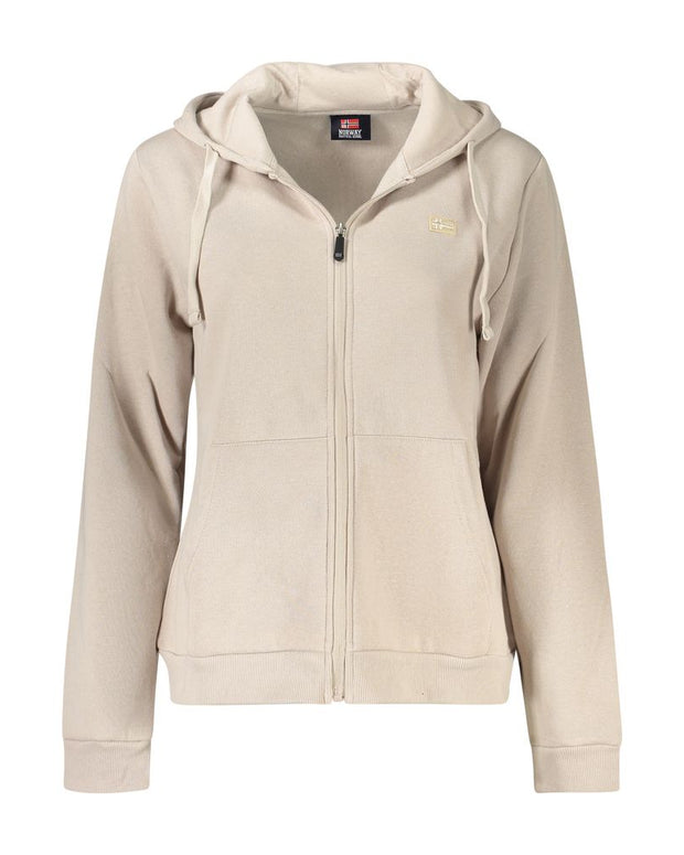 Beige Cotton Sweatshirt