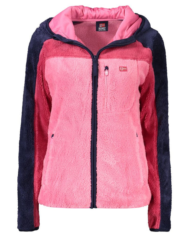 Pink Polyester Jackets & Coat