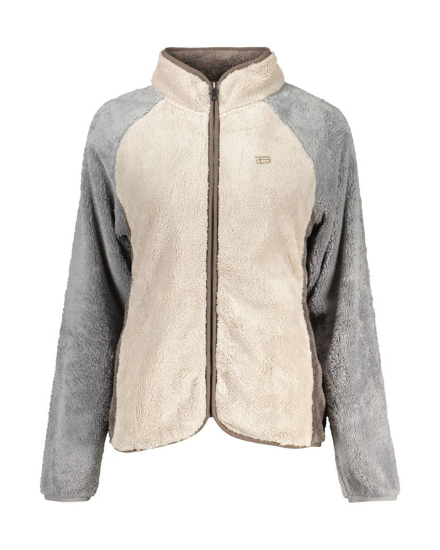 Beige Polyester Sweatshirt