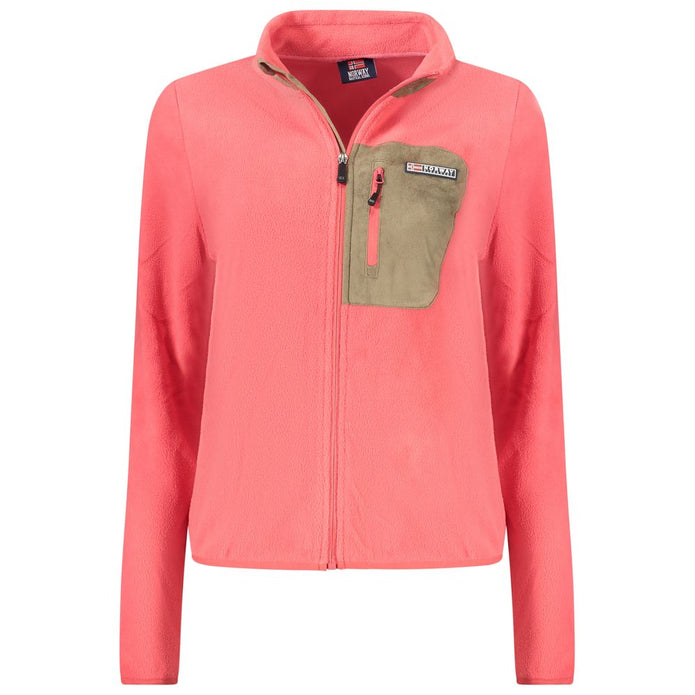 Pink Polyester Sweatshirt