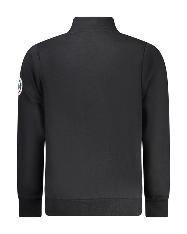 Black Cotton Sweatshirt